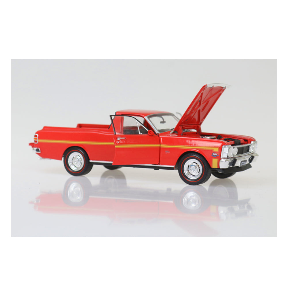 DDA 1:24 Scale 1970 XW GTHO Ford Falcon Ute 351 T-Bar Auto Red Vehicle Model