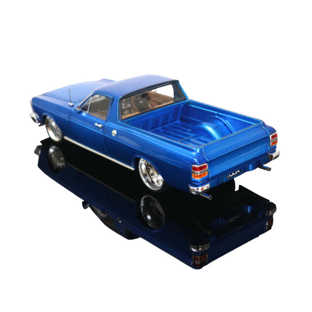 DDA 1:24 Scale XY Ford Falcon Ute Custom With Super Charged Barra Engine Blue Vehicle
