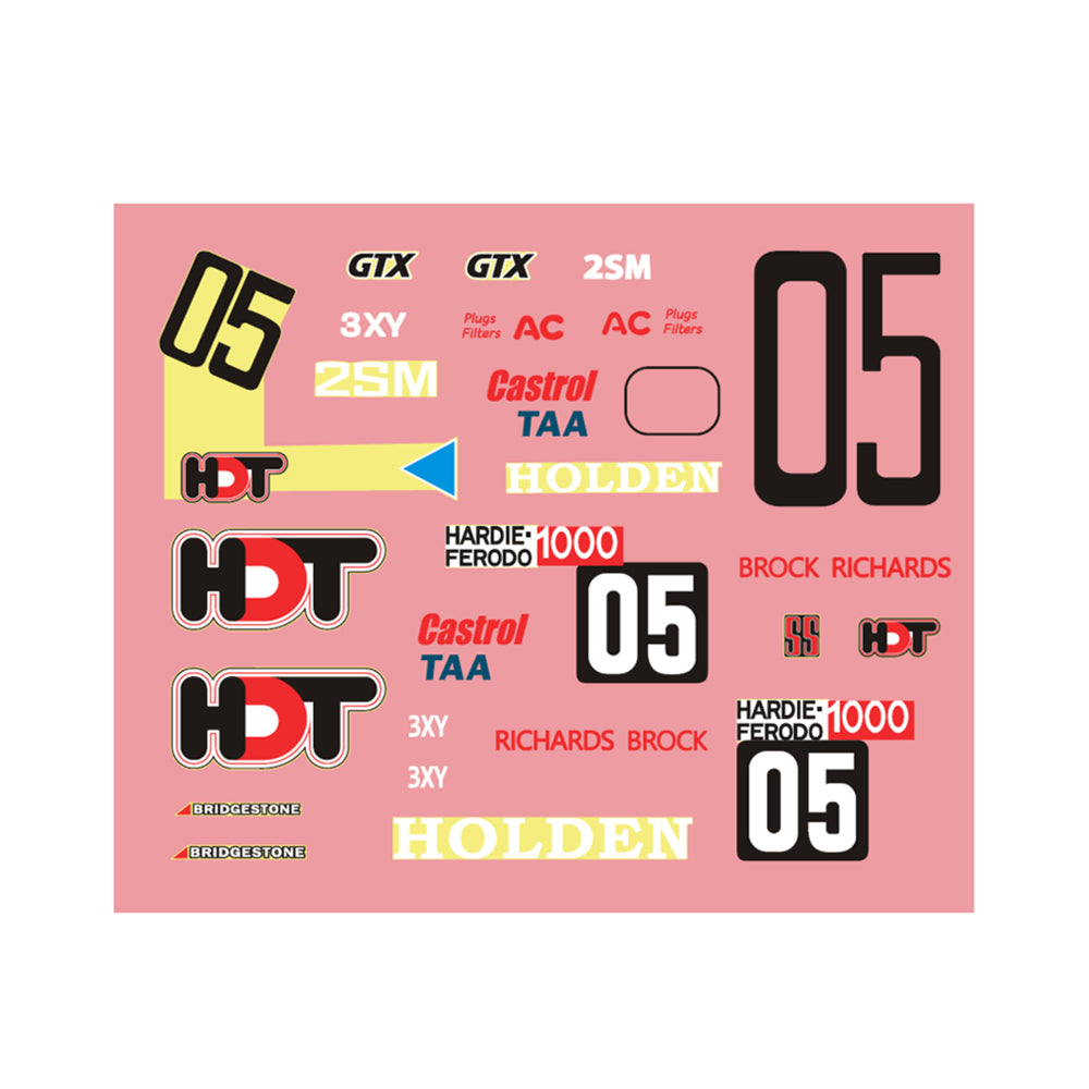DDA 1:24 Scale A9X Torana 1979 Bathurst Winner Accessory With Decals Kit