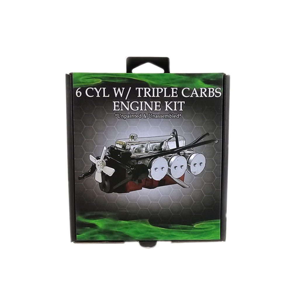 DDA 1:24 6 Cylinder Engine With Triple Carbs Plastic Kit For A9X/LX SS Torana