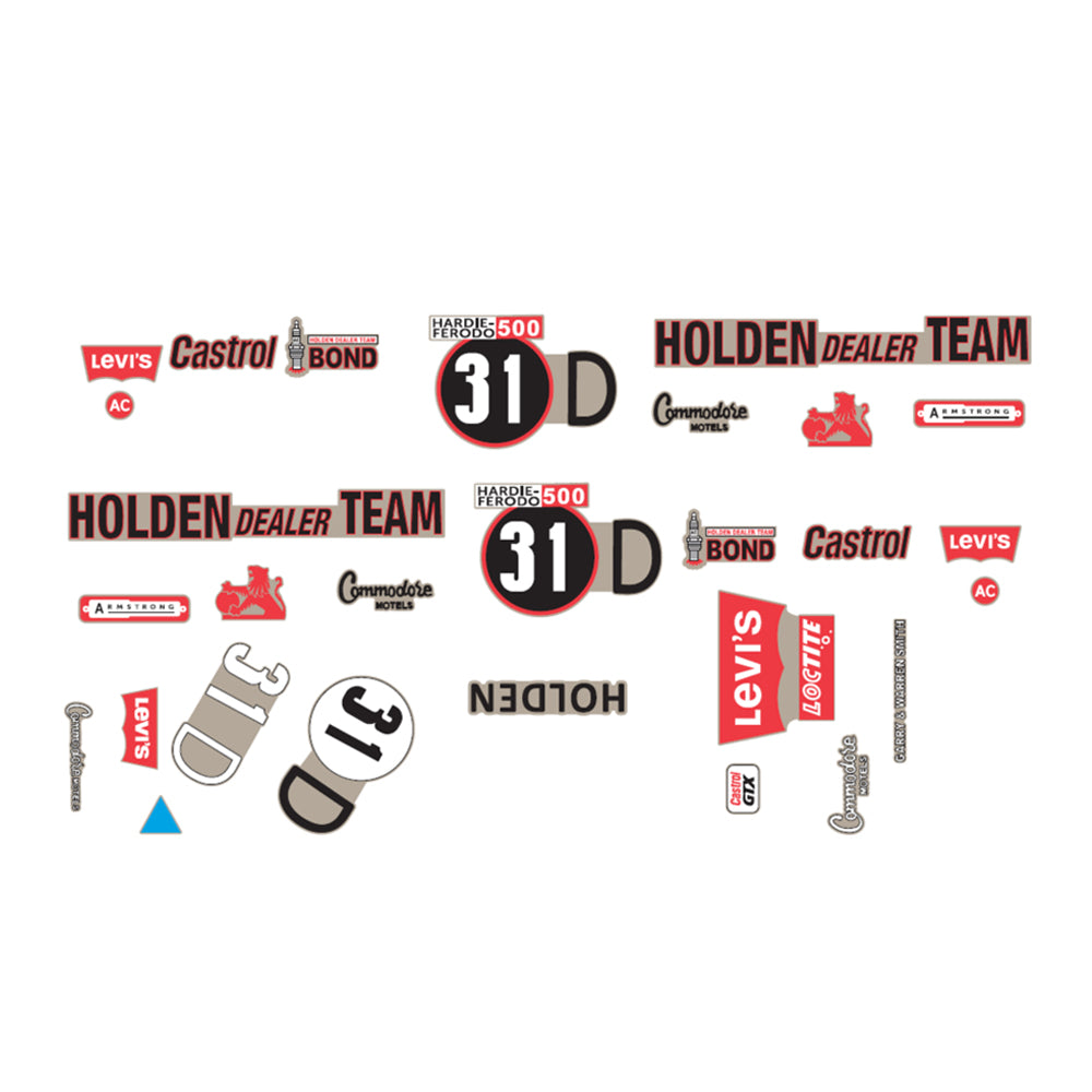 DDA 1:24 Scale #31D LC Torana Bathurst Decal Kit For Holden Model Car