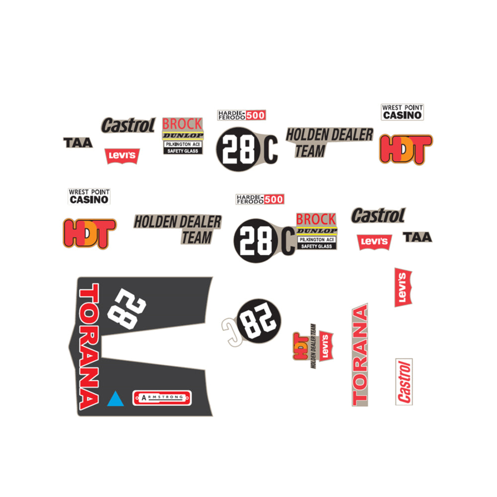 DDA 1:24 Scale #28C LJ Torana Bathurst Decal Kit For Holden Model Car