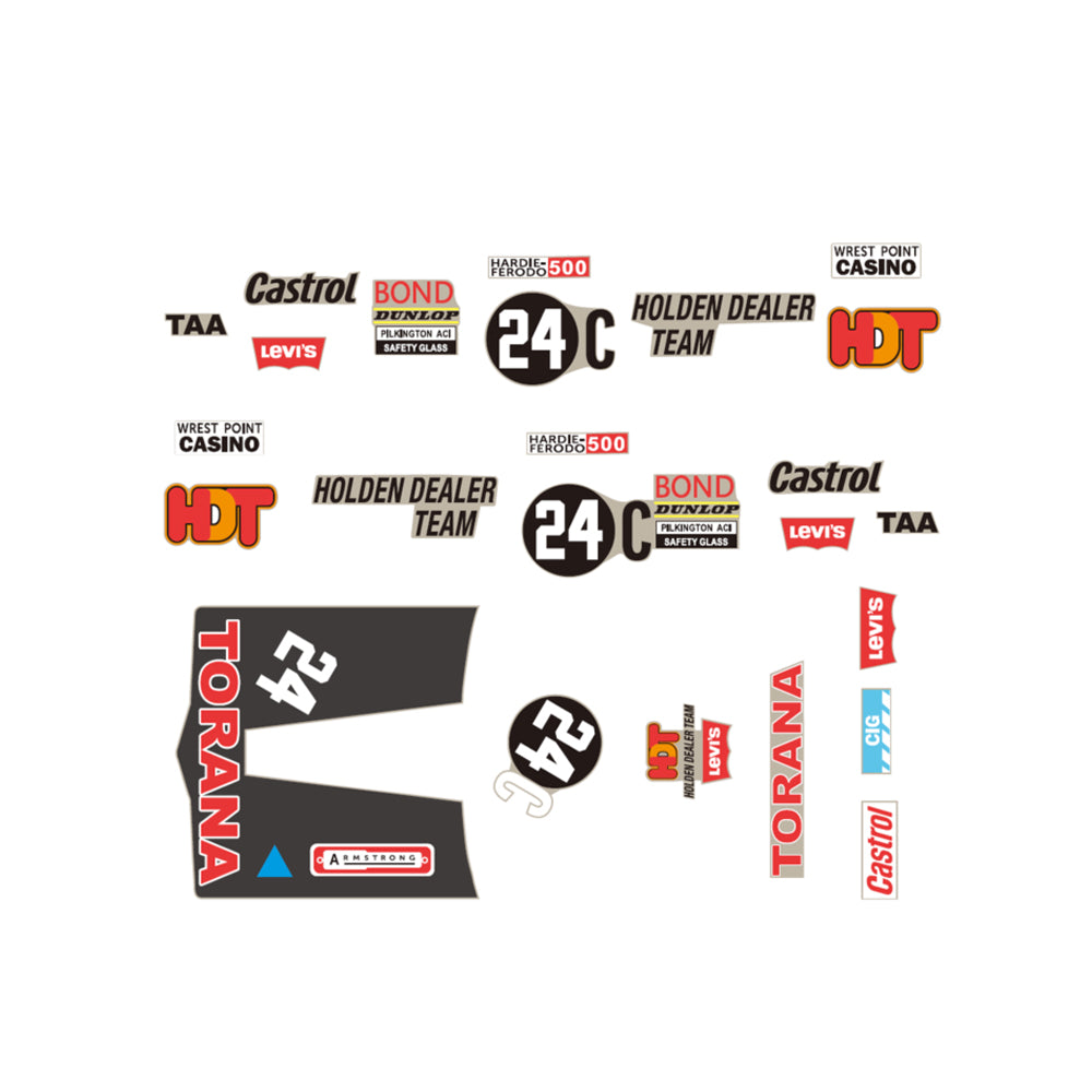 DDA 1:24 Scale #24C LJ Torana Bathurst Decal Kit For Holden Car Model