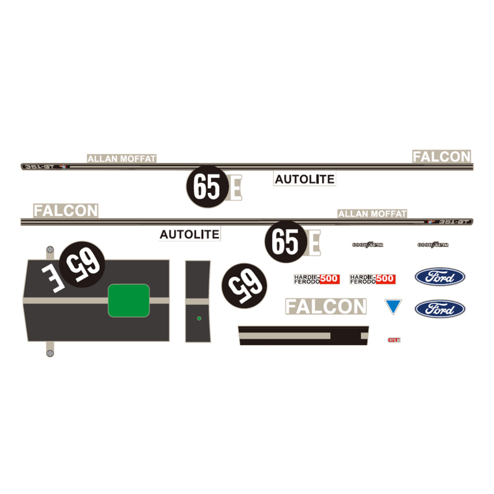 DDA 1:24 Scale #65E Ford XY Falcon Bathurst Decal Kit For Model Car