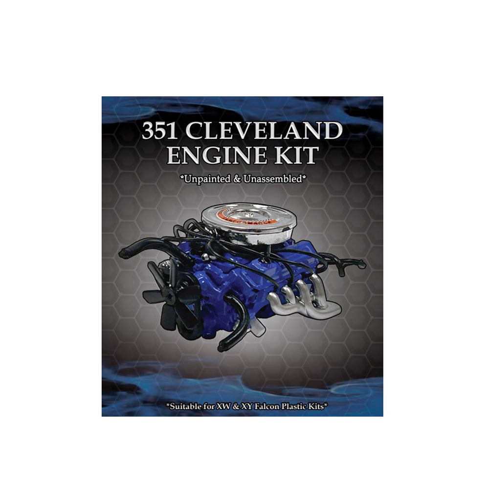 DDA 1:24 Scale Ford XW/XY Falcon 351 Cleveland Engine Plastic Kit For Model Car