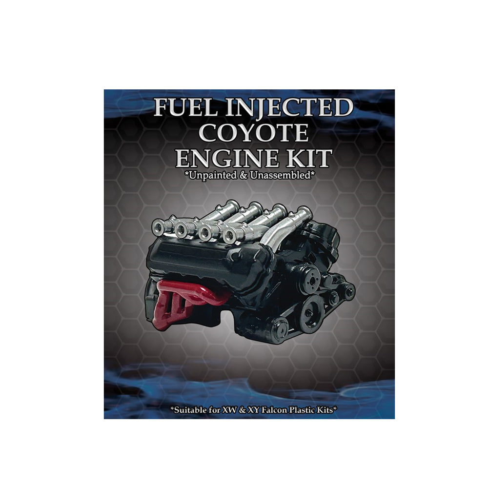 DDA 1:24 Scale Ford XW/XY Falcon Fuel Injected Coyote Engine Plastic Kit