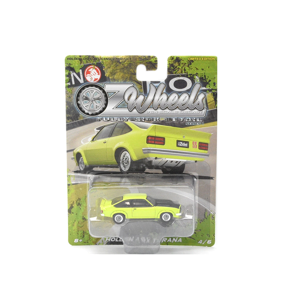 OZ Wheels 1:64 Scale Fully Sick Detail Holden A 9X Torana Green Car