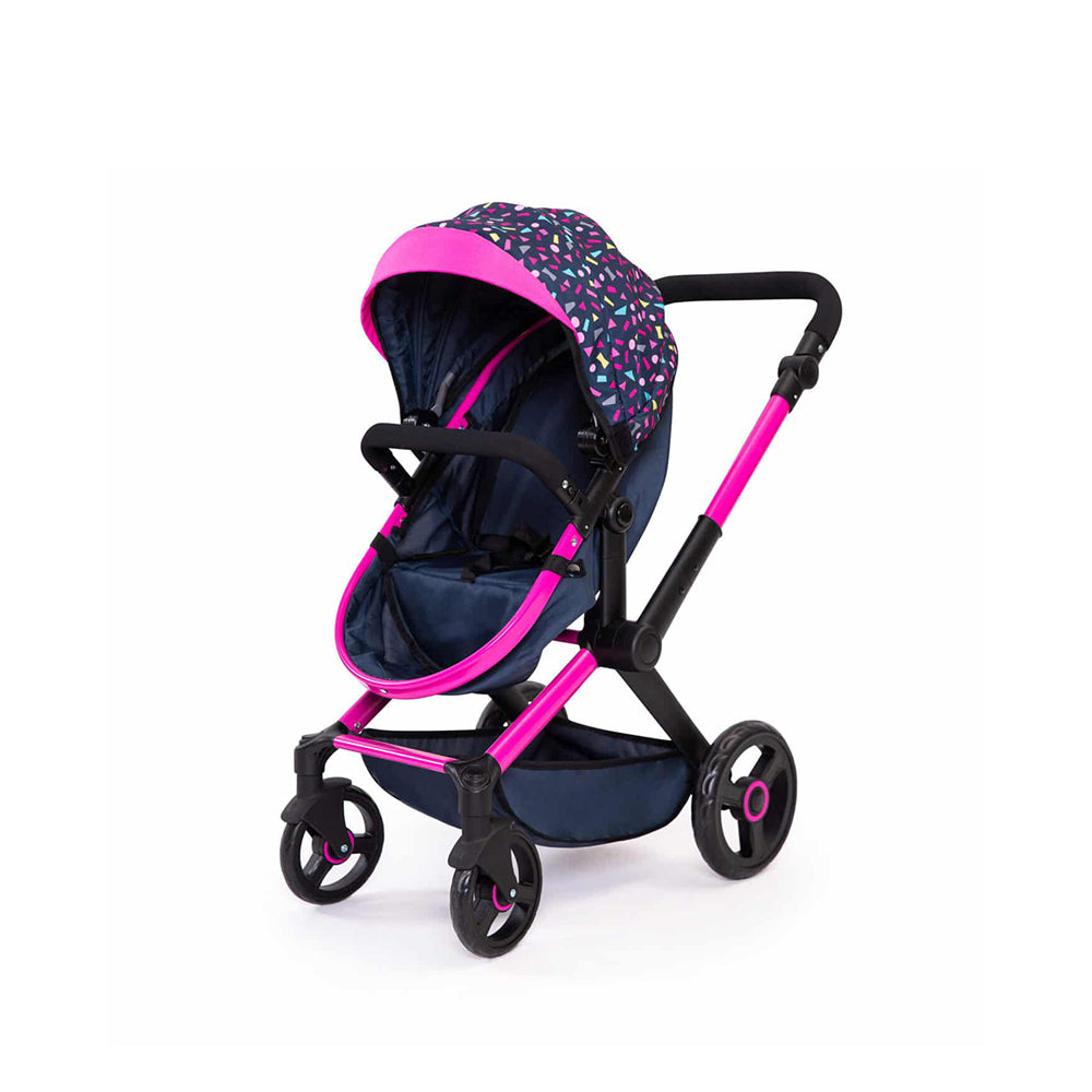 Bayer Doll Pram Xeo Compact Confetti Foldable Stroller For 52cm Dolls Toy