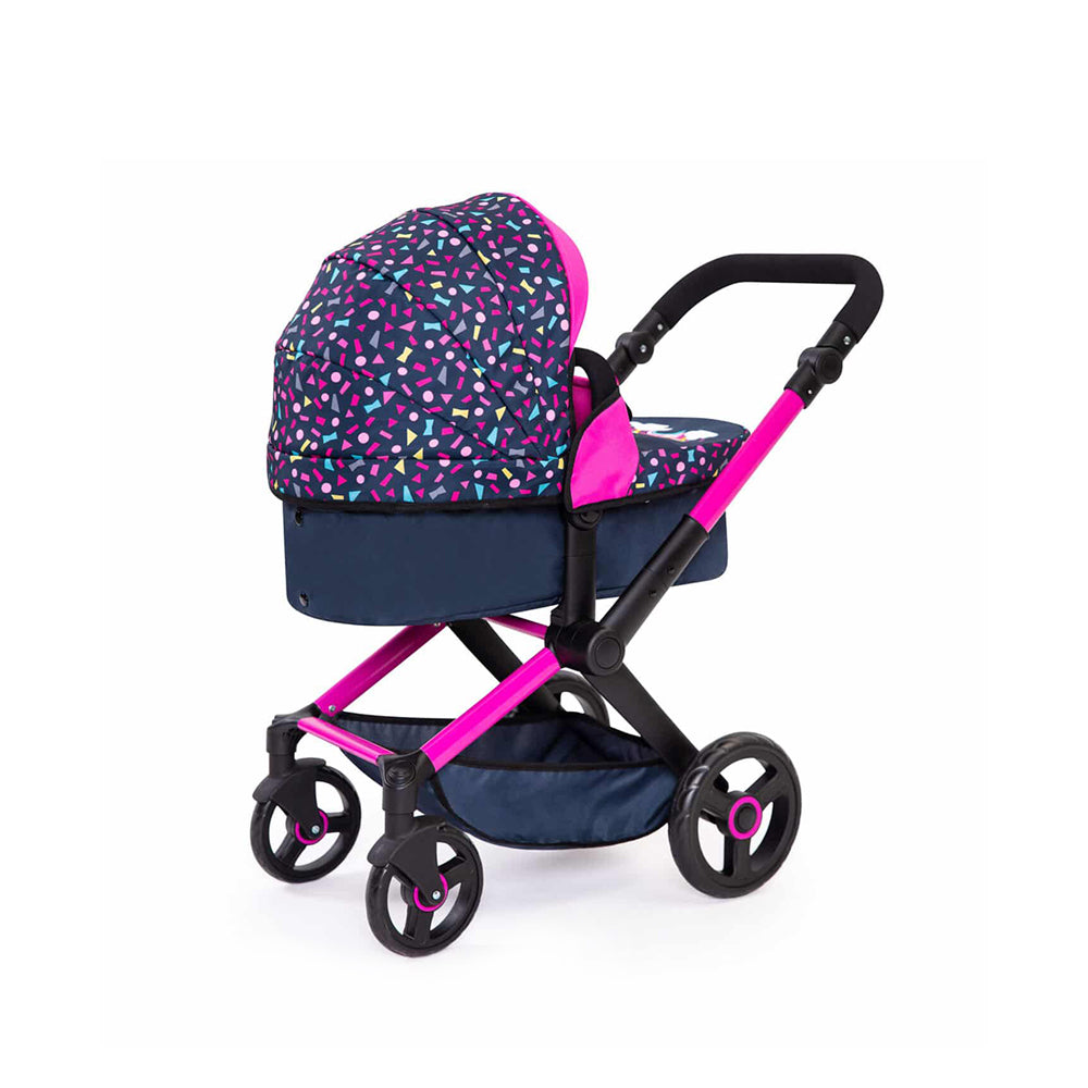 Bayer Doll Pram Xeo Compact Confetti Foldable Stroller For 52cm Dolls Toy