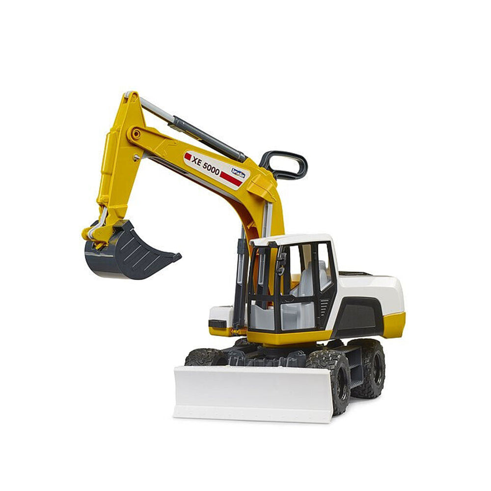 Bruder Wheel Excavator XE 5000 Yellow White Construction Vehicle Kids Toy Model