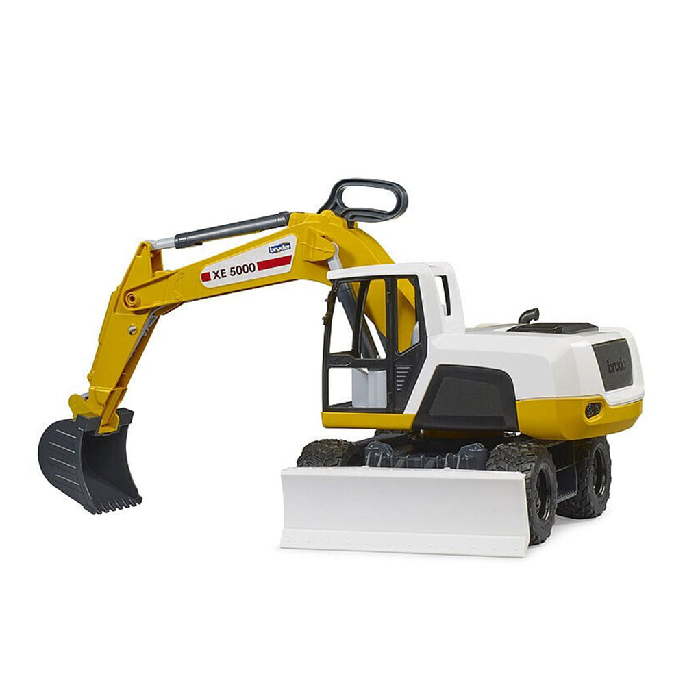Bruder Wheel Excavator XE 5000 Yellow White Construction Vehicle Kids Toy Model