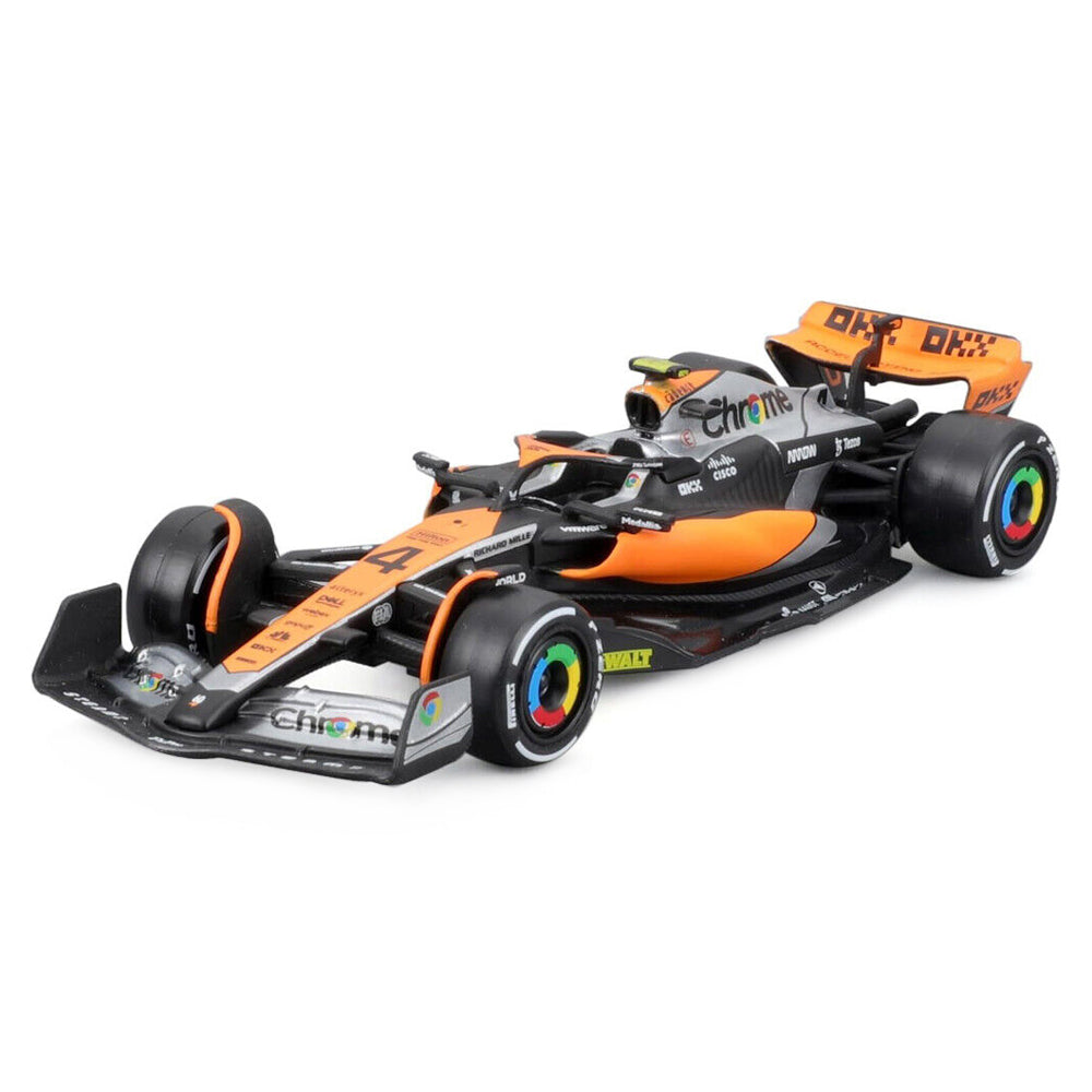 Bburago 1:43 Scale 2023 Formula 1 McLaren MCL60 #4 Norris Diecast Racing Car