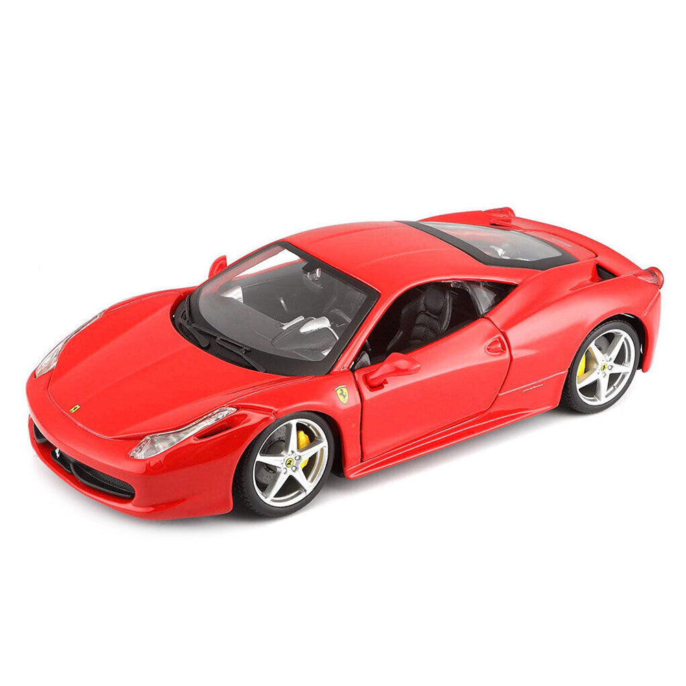 Bburago 1:24 Scale Race & Play 458 Italia Red Diecast Car Model Toy