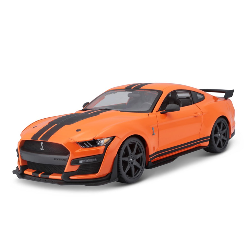 Maisto 1:18 Scale 2020 Ford Mustang Shelby GT500 Orange Car Diecast Toy