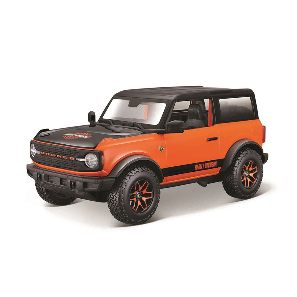 Maisto 1:24 Scale Harley Davidson 2021 Ford Bronco Badlands Orange Black Diecast Model