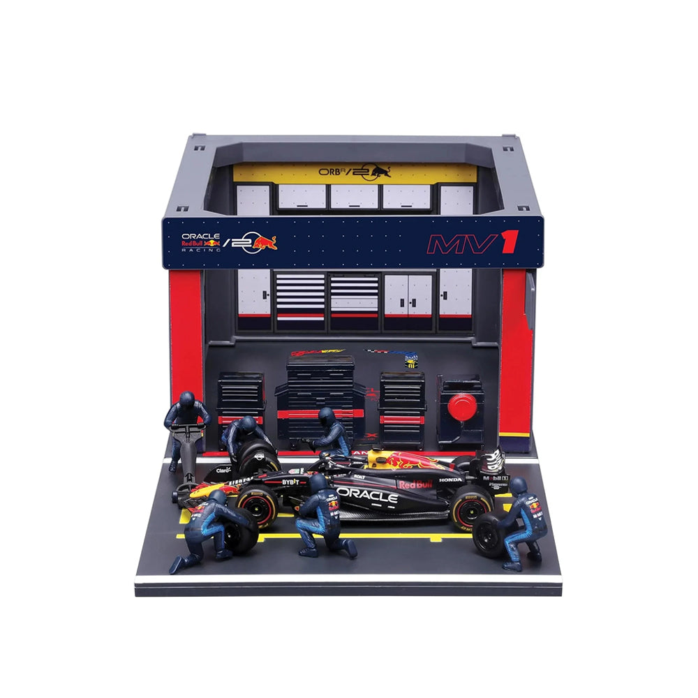 Bburago 1:43 Red Bull Pit Stop With RB20 Max Verstappen #1 2024 Diecast Model