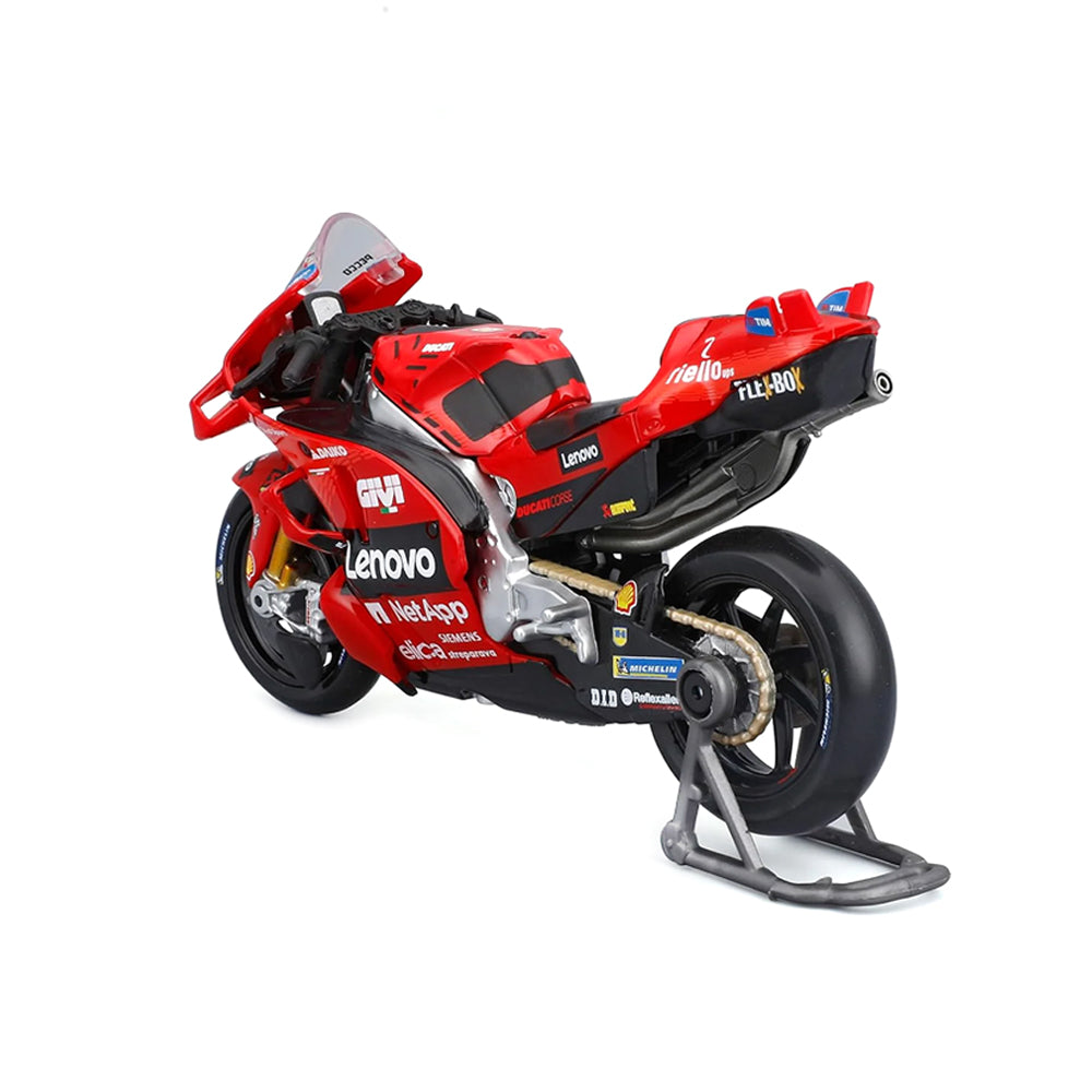Maisto 1:18 2024 Moto GP Ducati Lenovo Bagnaia #1 World Champion Diecast Model