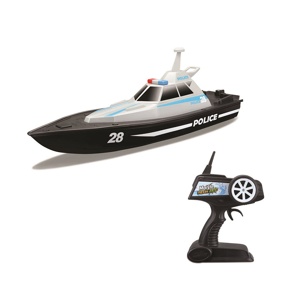 Maisto Tech RC High Speed Police Boat 2.4Ghz USB Rechargeable Model Toy Gift