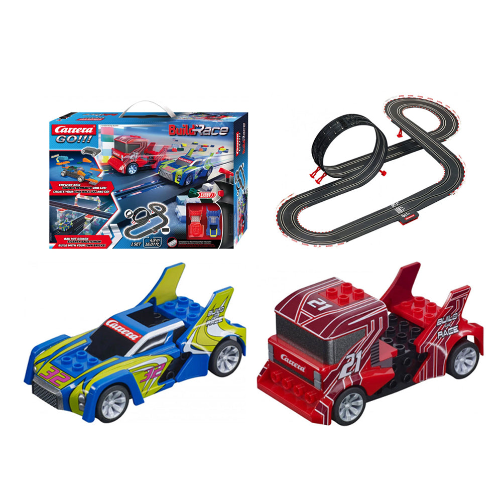 Carrera GO!!! 1:43 Build 'n' Race Construction Racing Set Model 4.9 Metres Track