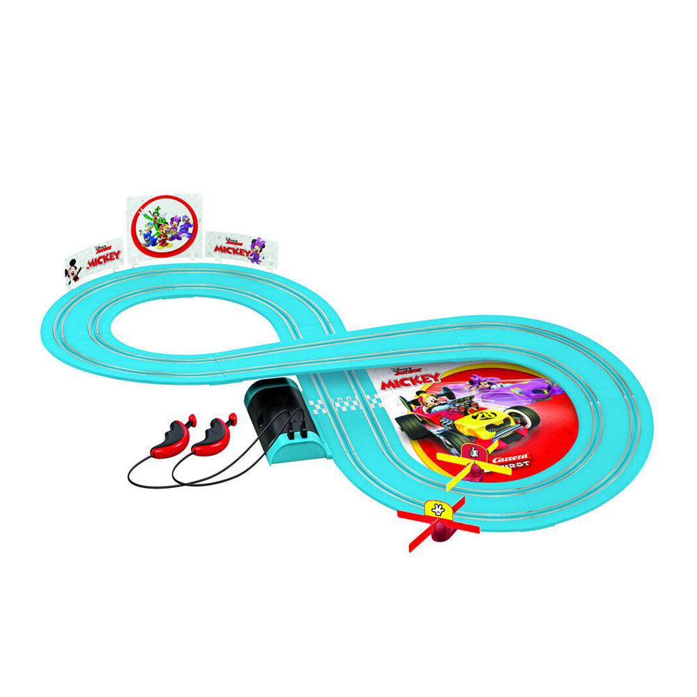 Carrera Disney Junior First Battery Set Mickey's On Tour 2.4m Track Slot Car Toy