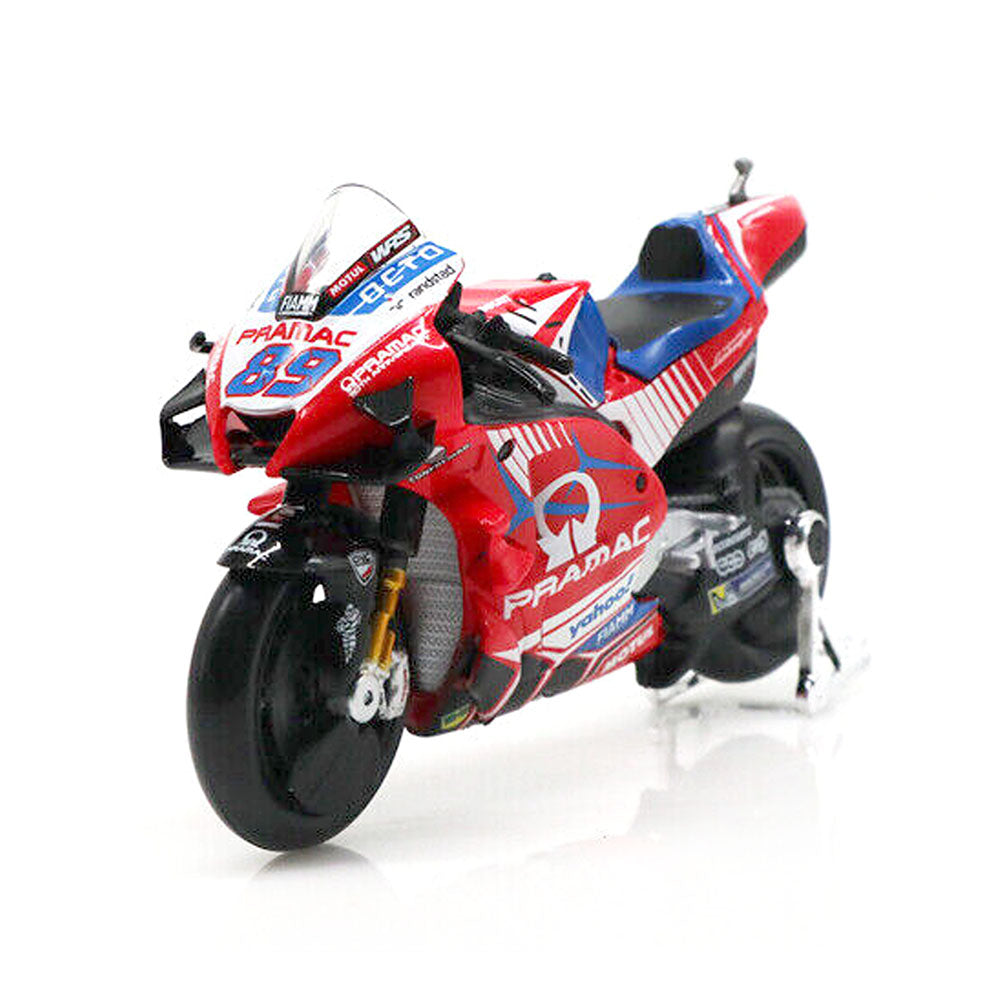 Maisto 1:18 Scale Moto GP 2021 Ducati Pramac Racing #89 Martin Diecast Motorcycle Toy