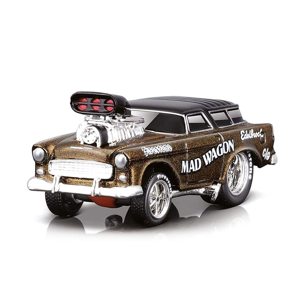 Maisto 1:64 Scale Muscle Machines 1955 Chevrolet Nomad Gasser #15 Diecast Car Model