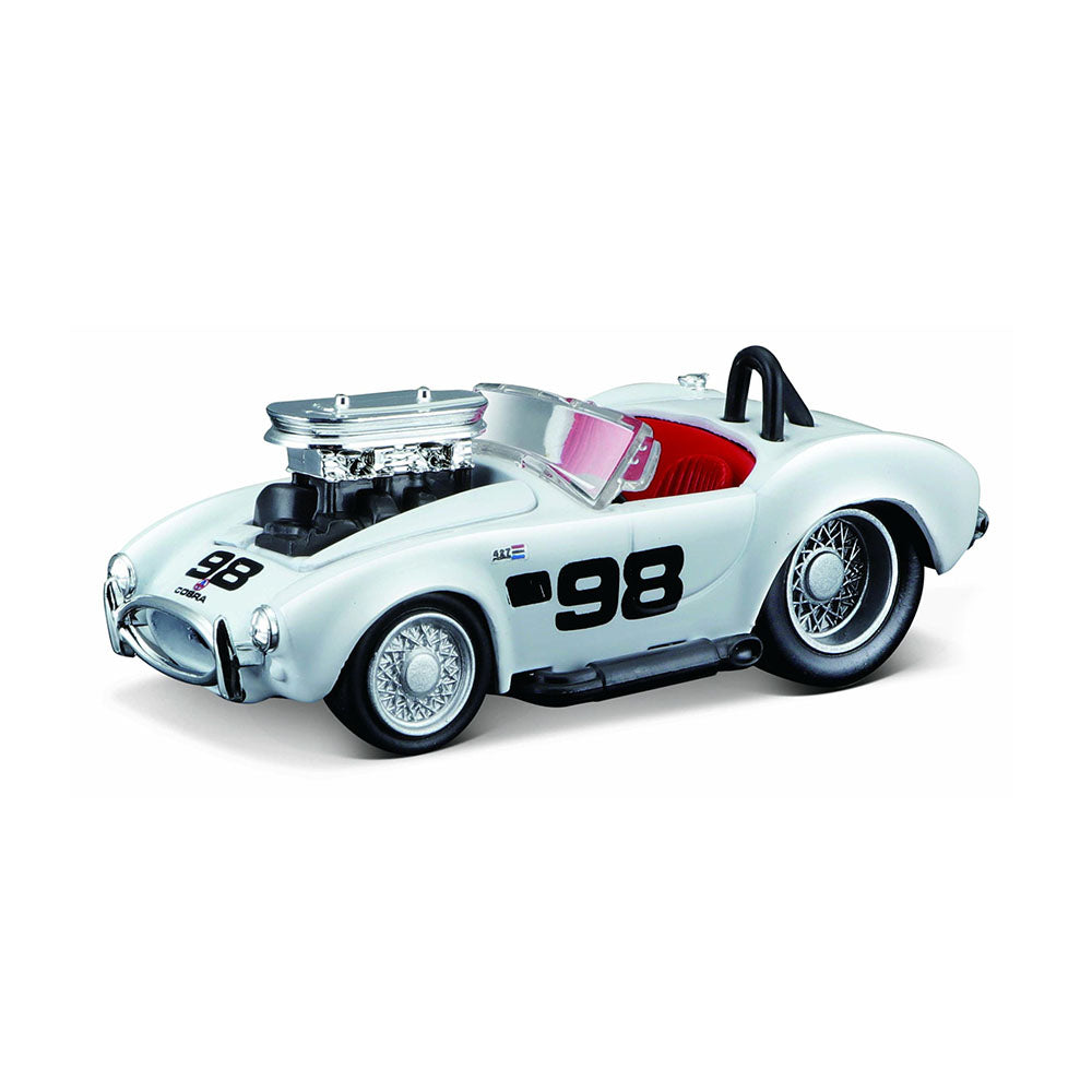 Maisto 1:64 Scale Muscle Machines 1964 Shelby Cobra #05 Diecast Car With Display Stand