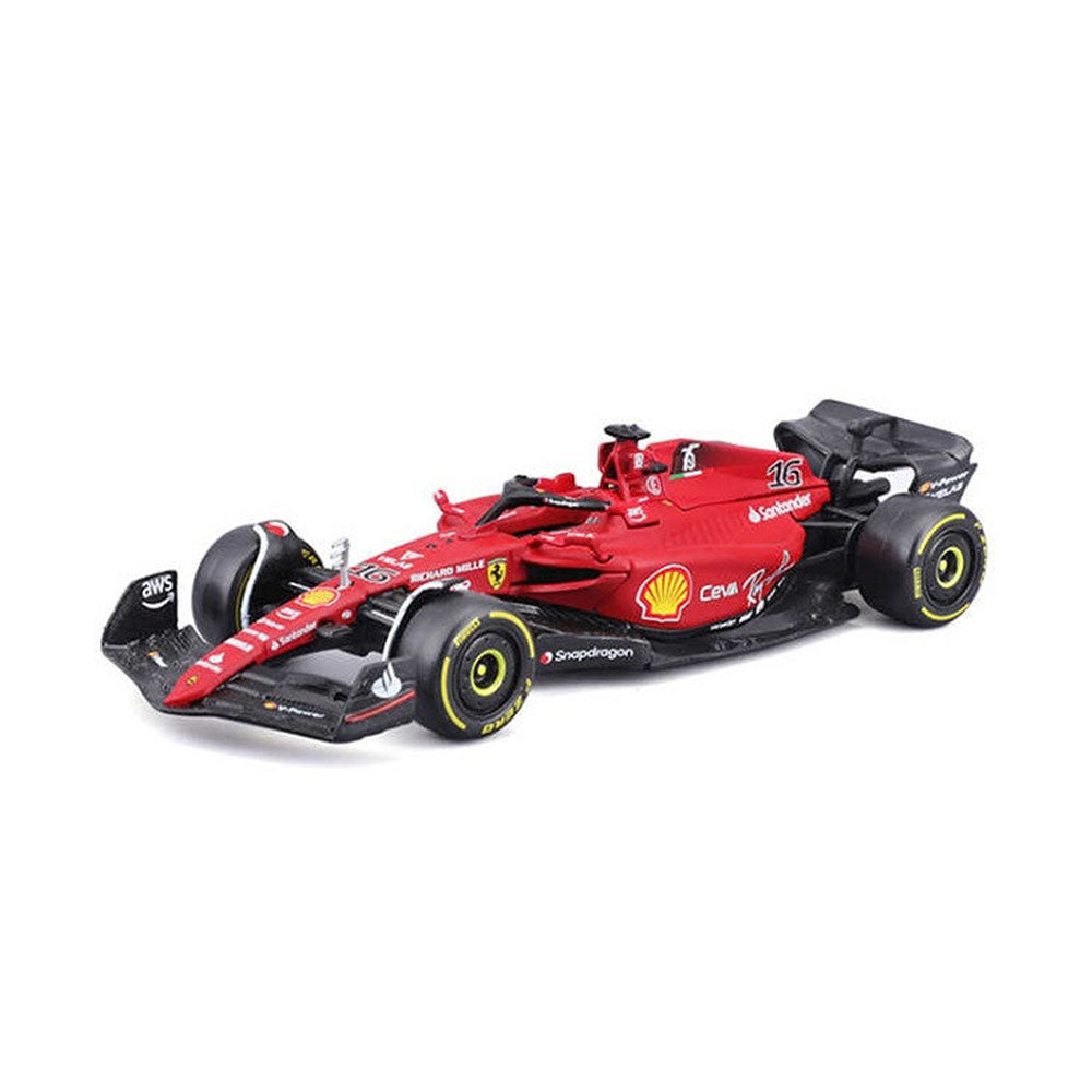 Bburago 1:43 Scale Ferrari Racing 2022 F1 - 75 Leclerc #16 Diecast Toy Model