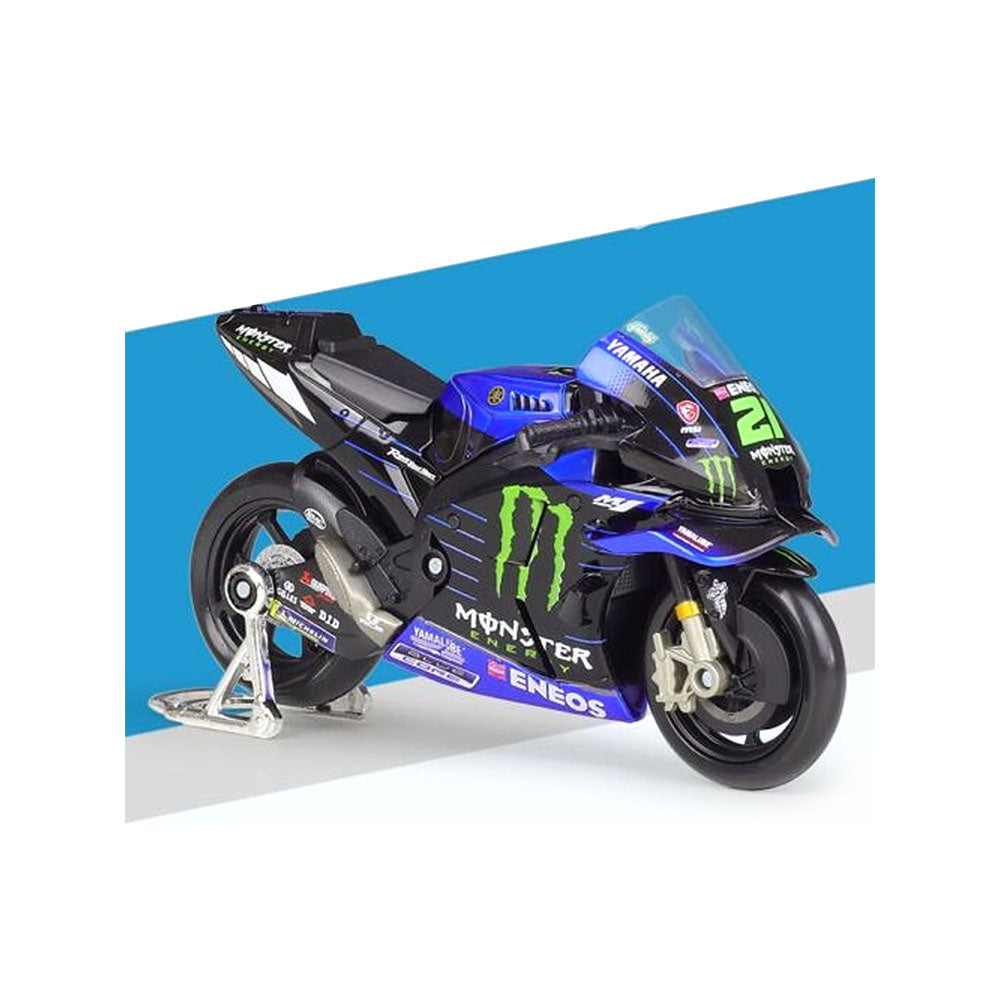 Maisto 1:18 Scale Moto GP 2021 Yamaha Factory Racing Vinales #21 Diecast Motorcycle