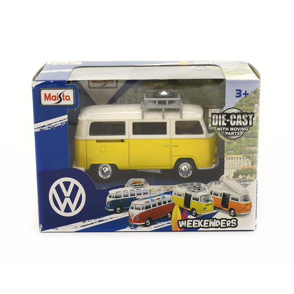 Maisto Fresh Metal 4.5" Volkswagen Type 2 With Tire Rack Diecast Toy Car Model