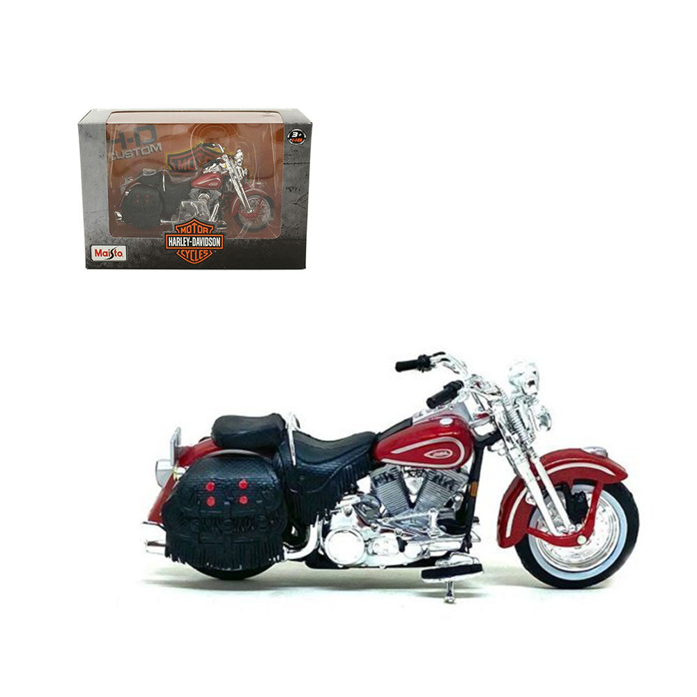 Maisto 1:18 Scale Harley Davidson 1999 FLSTS Heritage Softail Springer Motorbike Model