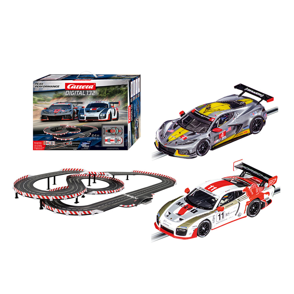 Carrera Digital 1:32 Scale Peak Performance 8.3m Track Slot Car Set Toy Model