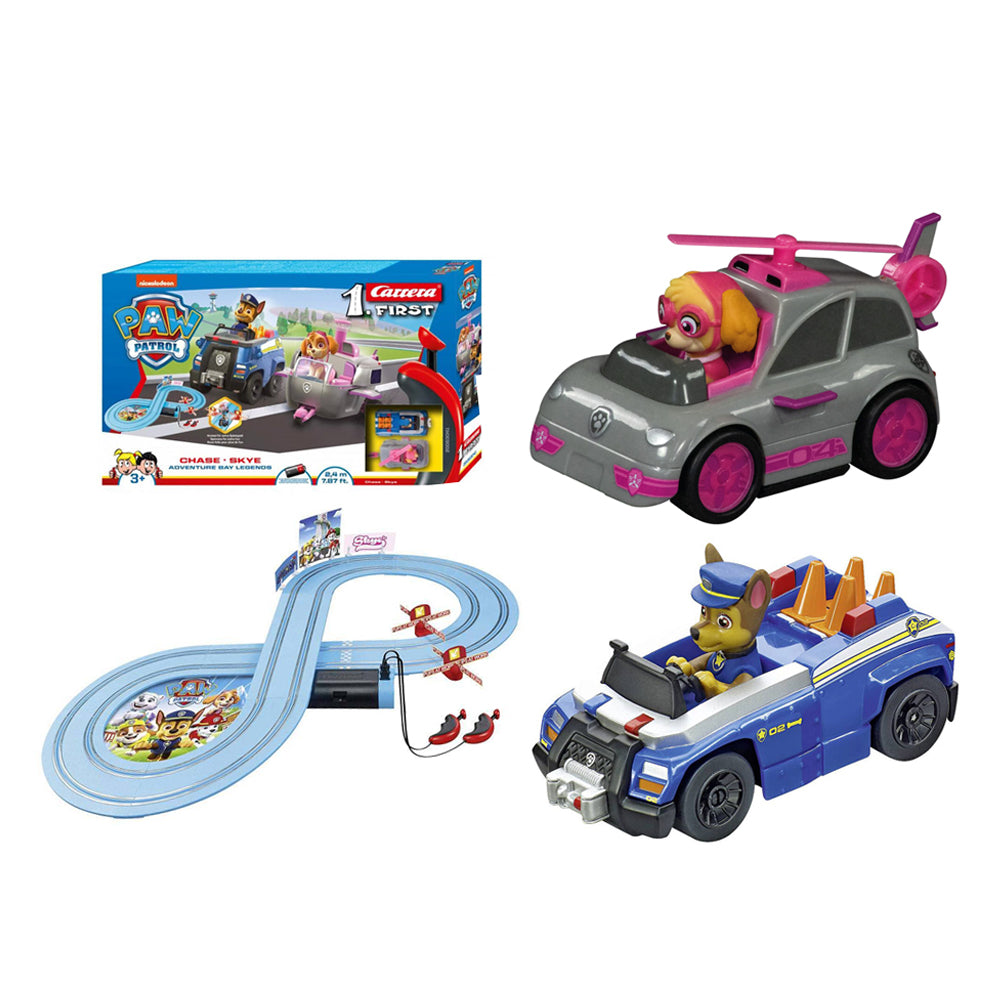 Carrera My First Paw Patrol Adventure Bay Legends 2.4m Track Slot Car Set Toy