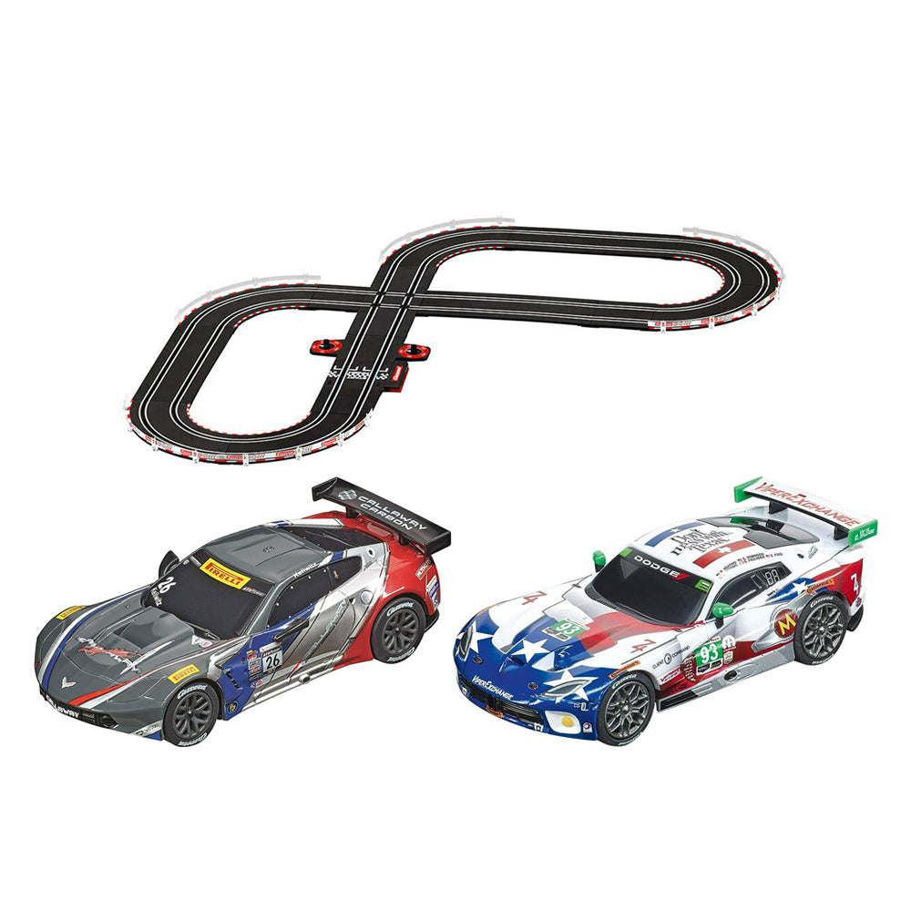 Carrera GO!!! 1:43 Scale Onto The Podium GT-3 3.6m Track Slot Car Set Model