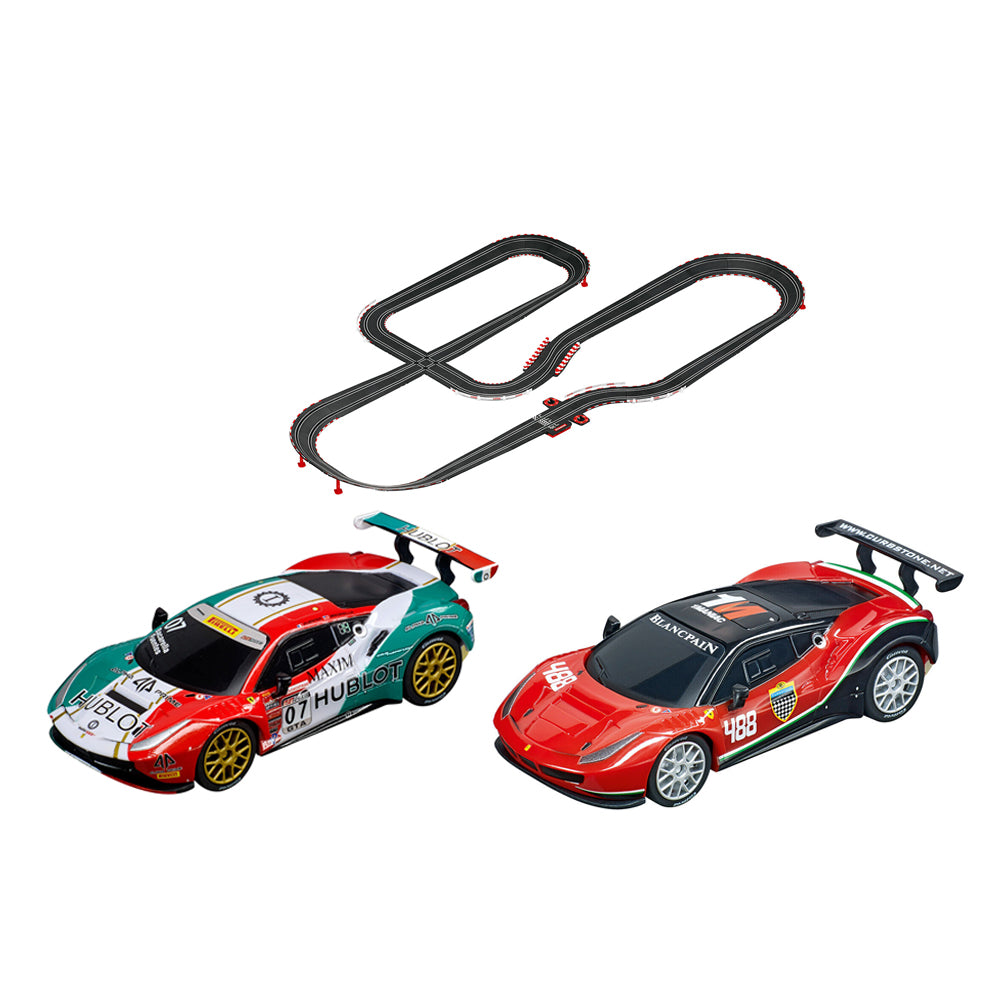 Carrera GO!!! 1:43 Scale Ferrari 488 GT3 Speeders 8.6m Track Slot Car Racing Set