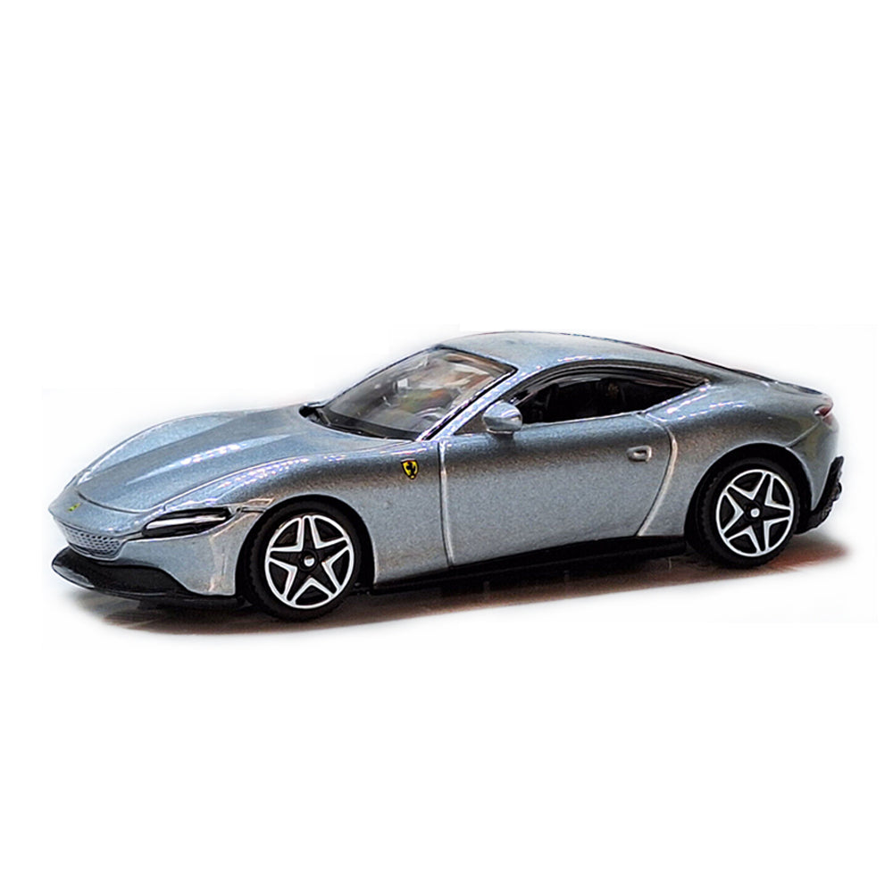 Bburago 1:43 Scale Race & Play Ferrari Roma Silver Diecast Car Model