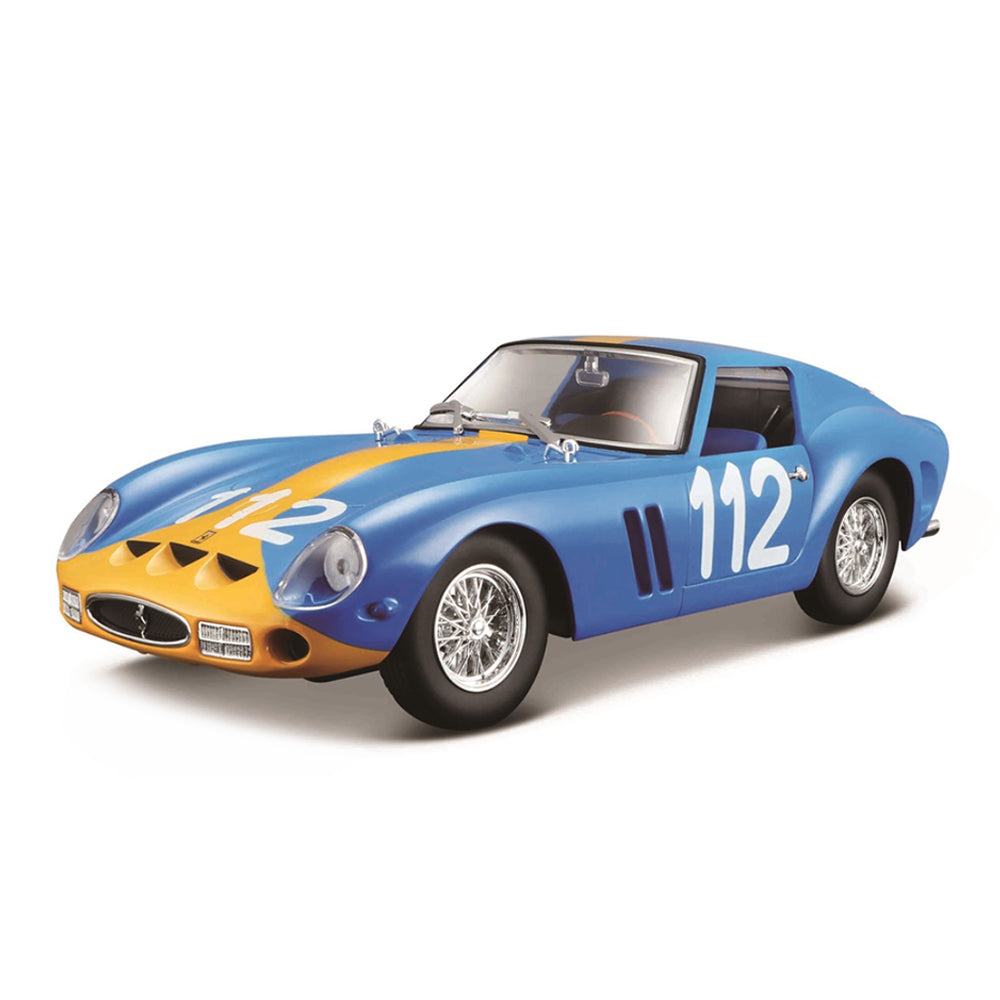 Bburago 1:24 Scale Ferrari 250 GTO 1964 Blue Car Model Assembly Kit