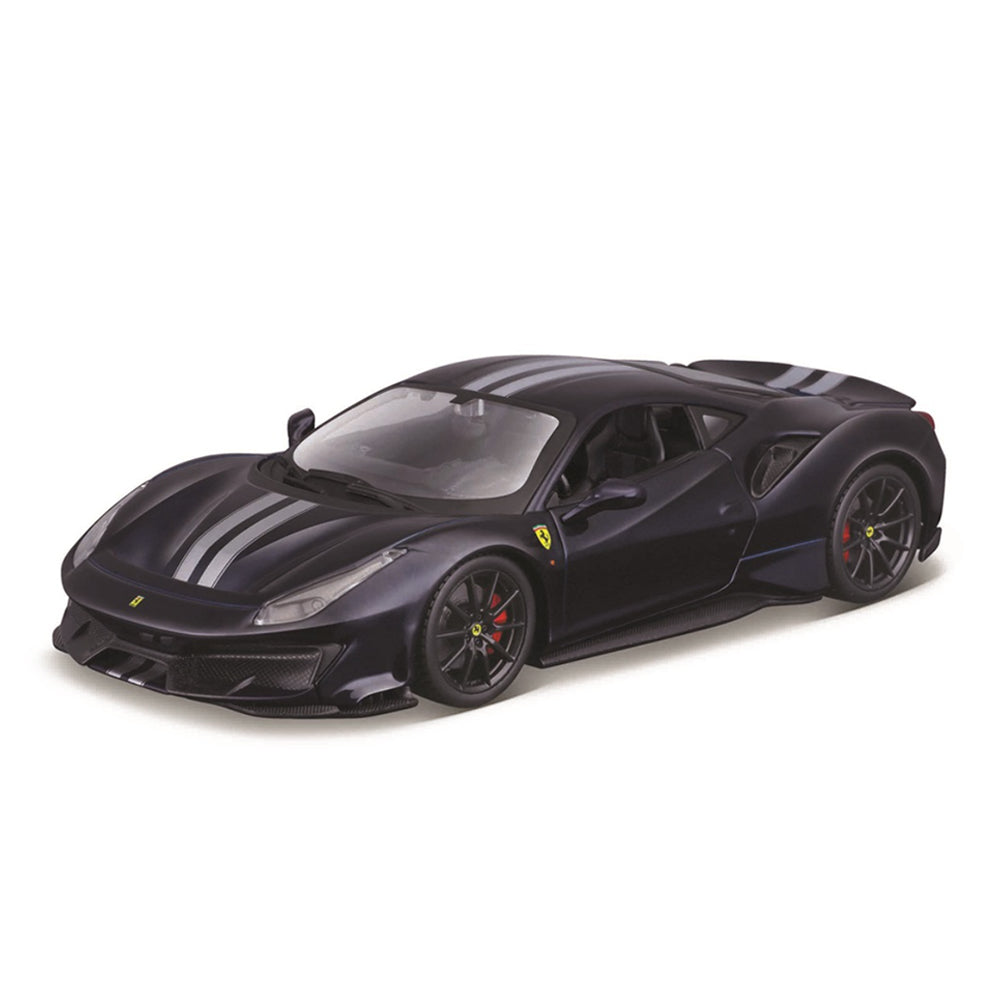 Bburago 1:24 Scale 2018 Ferrari 488 Pista Racing Dark Blue Diecast Car