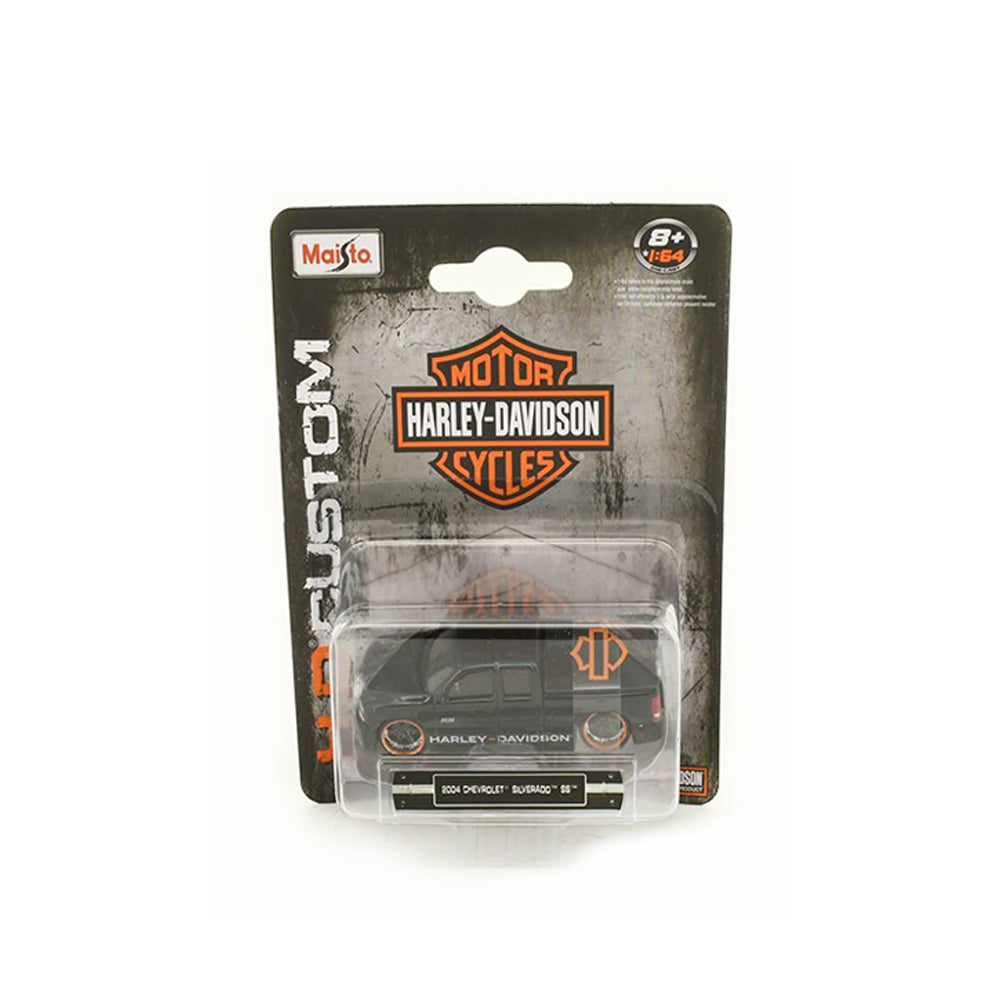 Maisto 1:64 Scale 2004 Chevrolet Silverado SS Black Diecast Car Model Toy