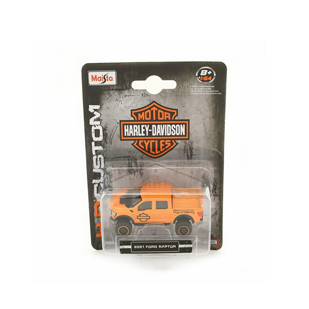 Maisto 1:64 Scale 2021 Ford Raptor Orange Diecast Pickup Model Toy