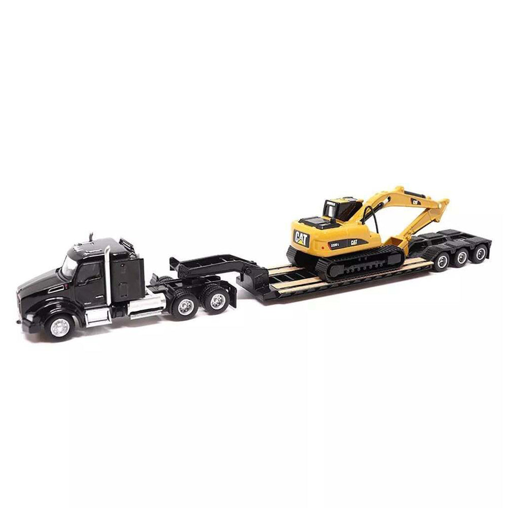 Diecast Masters 1:87 Scale Kenworth 680 & Lowboy With 590 Wheel Loader Diecast Model