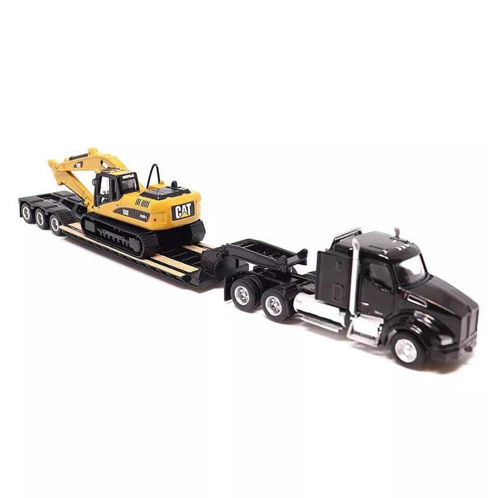 Diecast Masters 1:87 Scale Kenworth 680 & Lowboy With 590 Wheel Loader Diecast Model