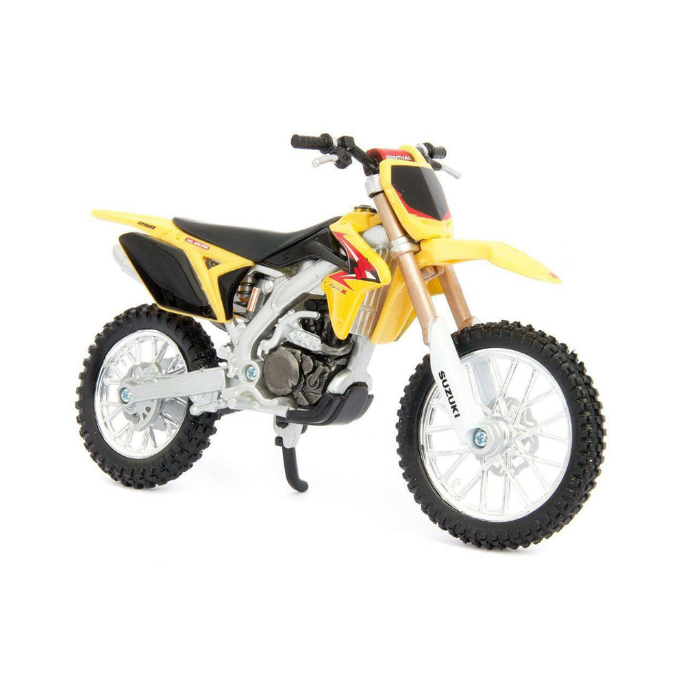 Bburago 1:18 Scale Suzuki RM-Z450 Diecast Yellow Motorcycle Model Toy Gift