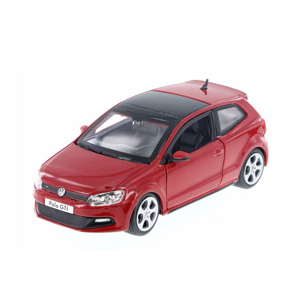Bburago 1:24 Scale Volkswagen Polo GTI Mark 5 Red Diecast Car Kids Model Toy