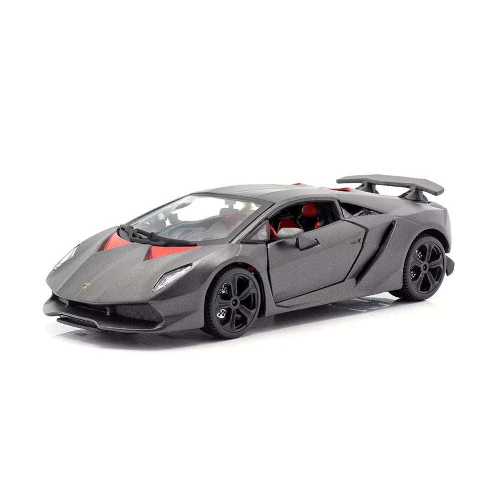 Bburago 1:24 Scale Lamborghini Sesto Elemento Grey Diecast Racing Car Toy Model
