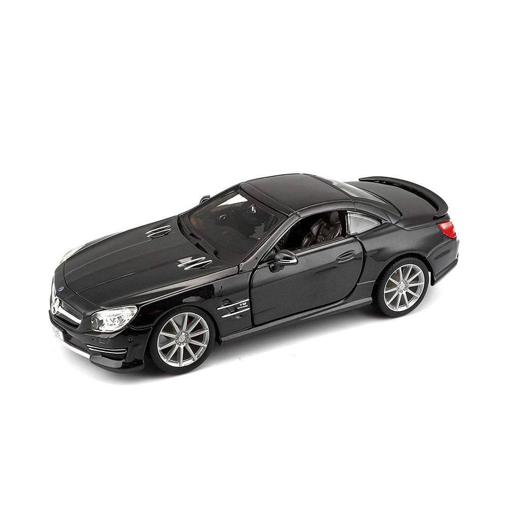 Bburago 1:24 Scale Mercedes-Benz SL 65 AMG Hardtop Black Diecast Model Car Toy