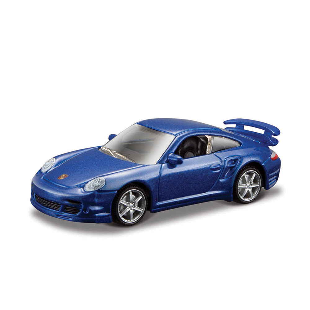 Bburago 1:64 Scale 2006 Porsche 911 Turbo Blue Diecast Model Car Kids Toy Gift