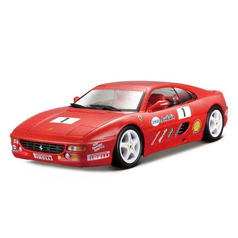 Bburago 1:24 Scale Ferrari F355 Challenge Racing Car Red Diecast Model