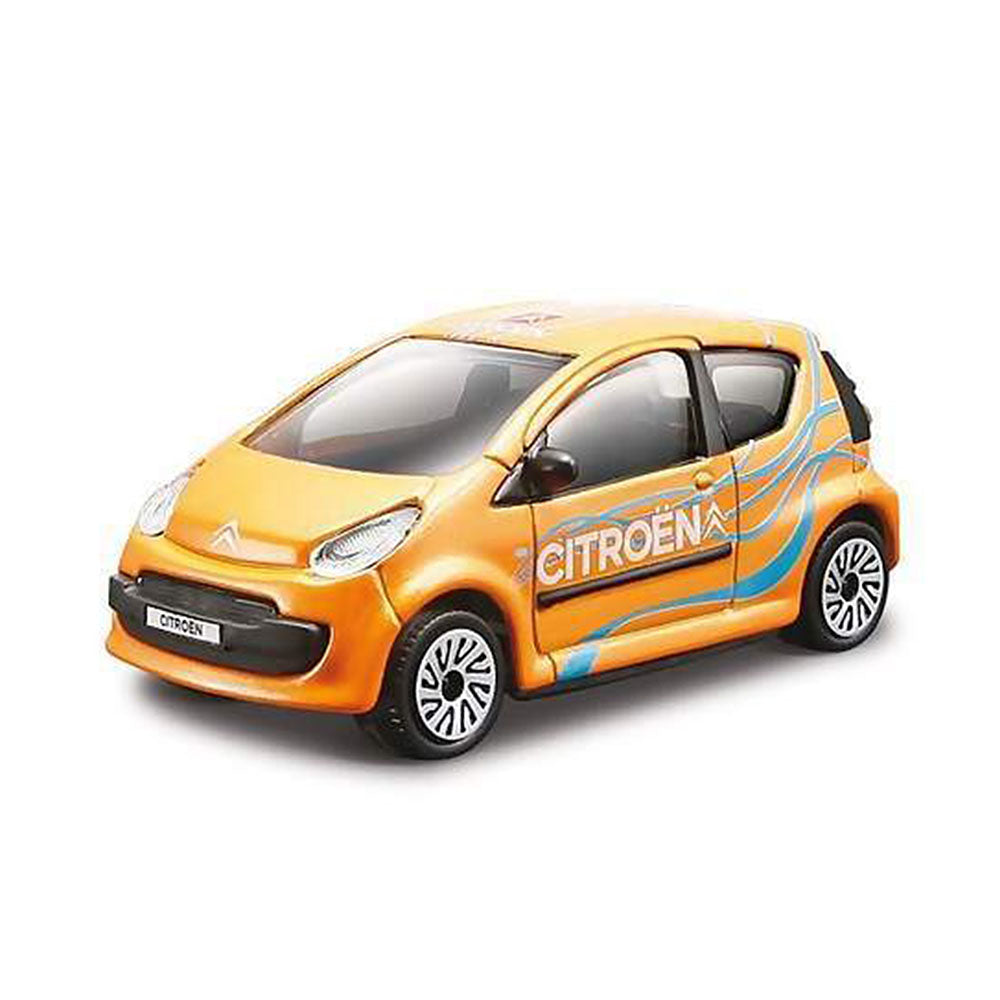 Bburago 1:43 Scale Street Fire Citroen C1 Orange Diecast Toy Car Model Gift