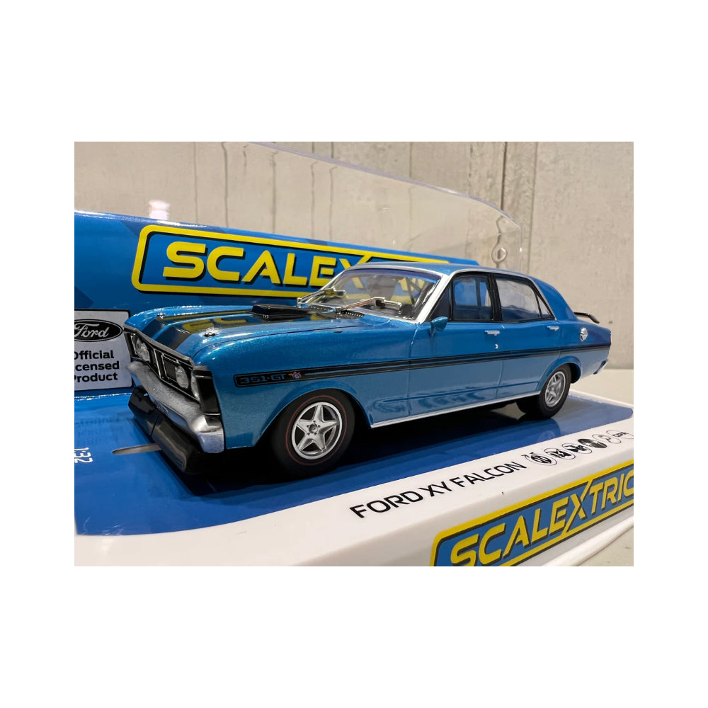 Scalextric 1:32 Scale Ford XY Falcon GTHO Phase III Electric Blue Slot Car Model